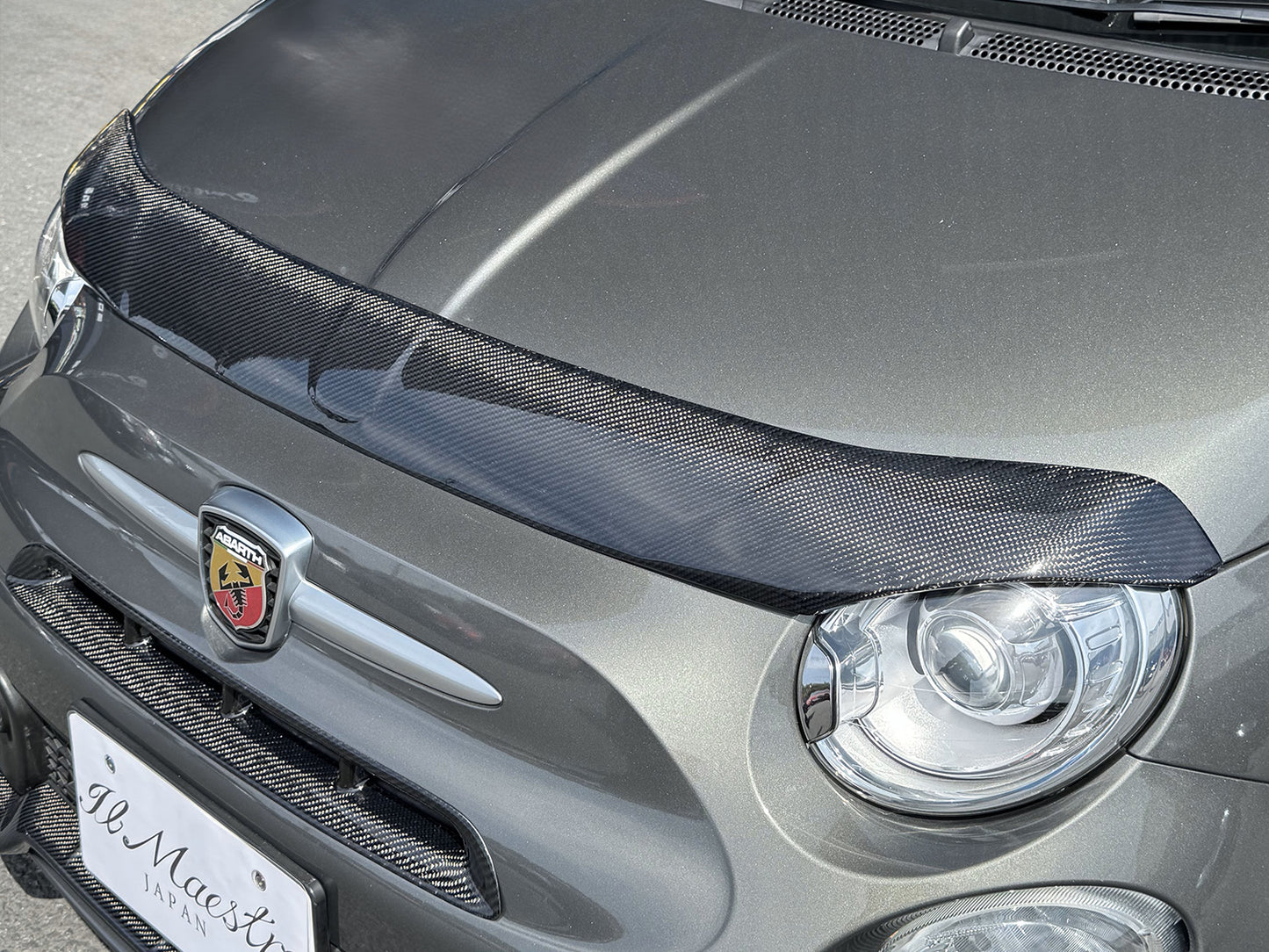 FIAT500 ABARTH500 ボンネットノーズガーニッシュ 全シリーズ