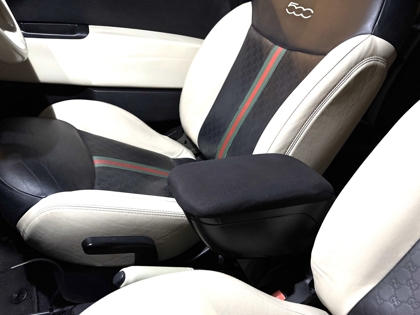 FIAT500 ABARTH500 バックスキン調アームレスト