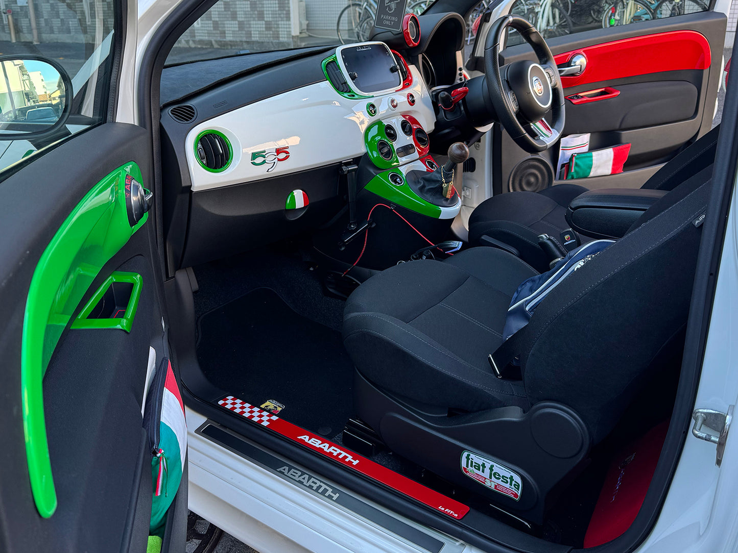 FIAT500 ABARTH500 ドアパネルプレート カラードタイプ アシンメトリーコーデ