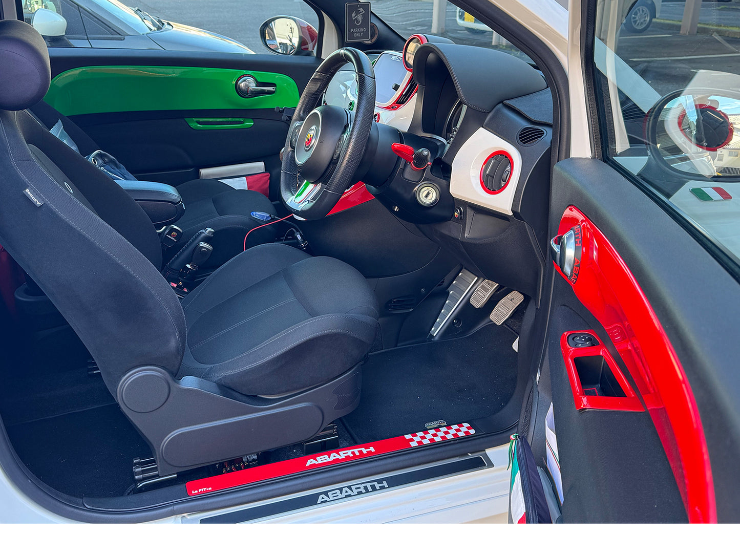 FIAT500 ABARTH500 ドアパネルプレート カラードタイプ アシンメトリーコーデ