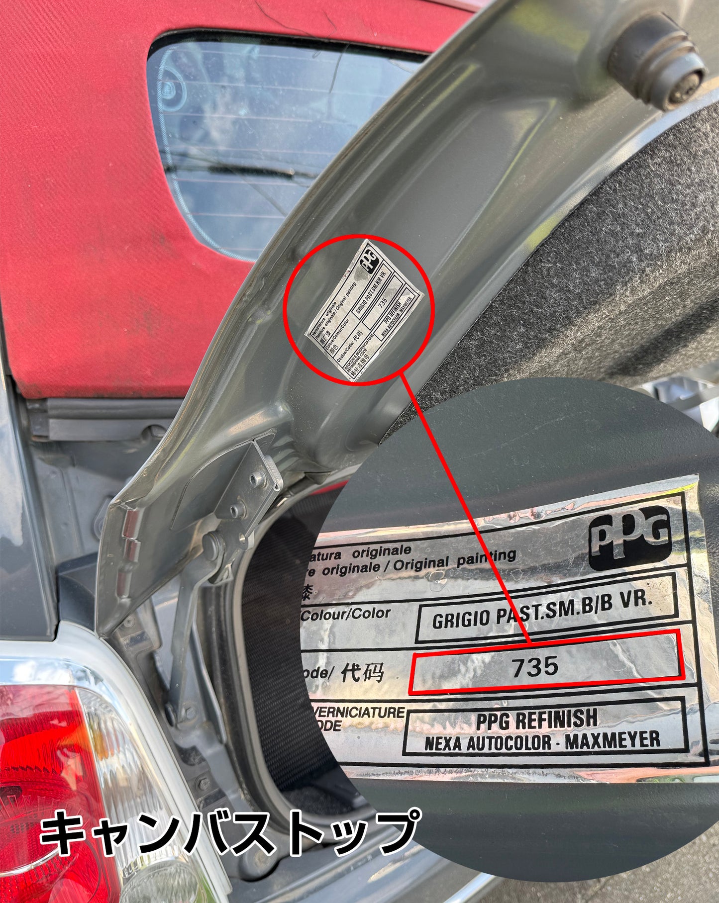 FIAT500 ABARTH500 ドアパネルプレート カラードタイプ アシンメトリーコーデ