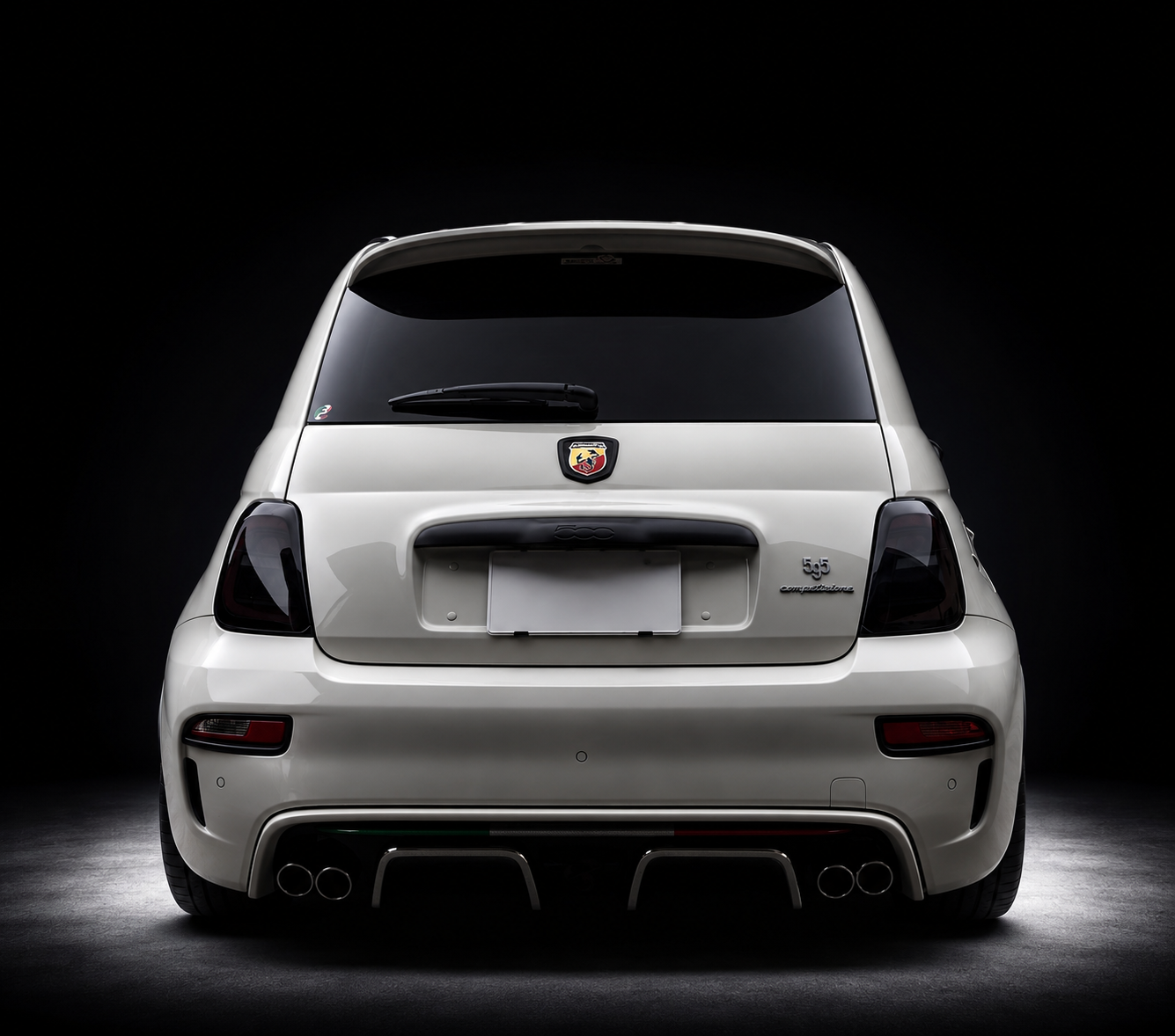 ABARTH500　リアディフューザーアッパーフィン　シリーズ4～