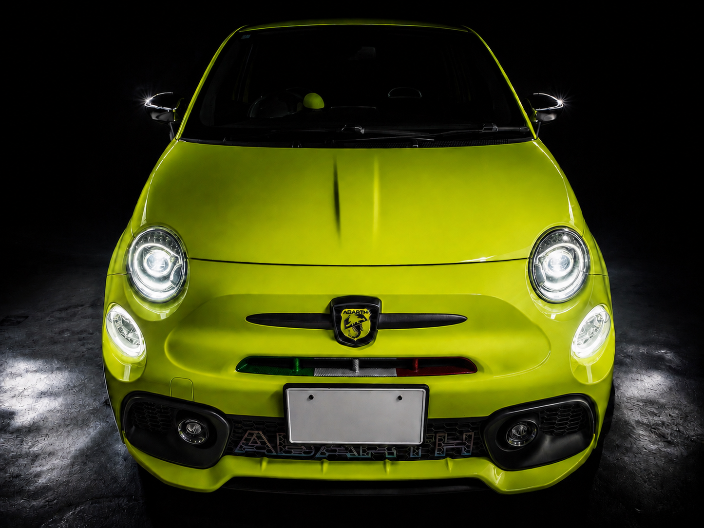 ABARTH500 フロントバンパーガーニッシュ　シリーズ4～