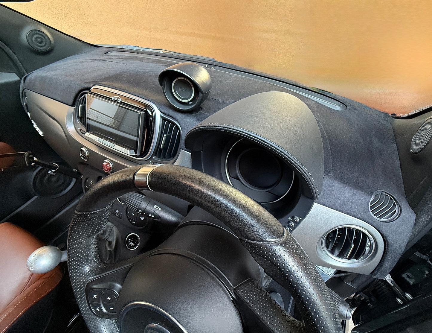 ABARTH500 ダッシュボードパネル 右ハンドル用　シリーズ3　タイプE（easy fit）