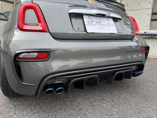 ABARTH500　リアディフューザーアッパーフィン　シリーズ4～
