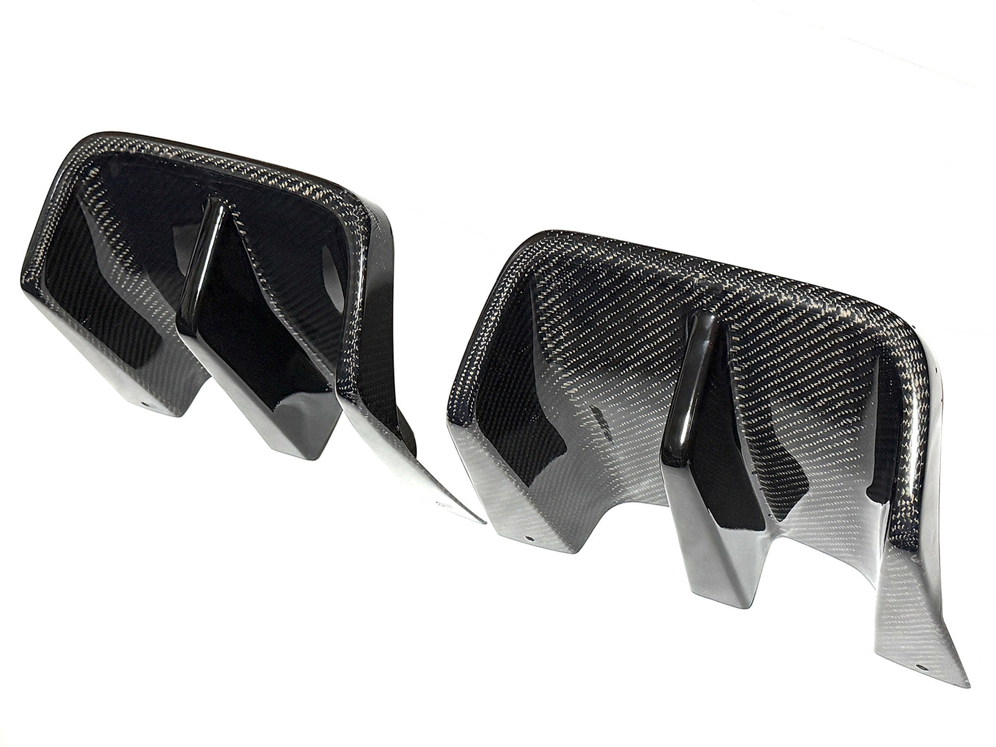 ABARTH500　リアディフューザー用セパレートL/Rフィンパネルセット　シリーズ4～