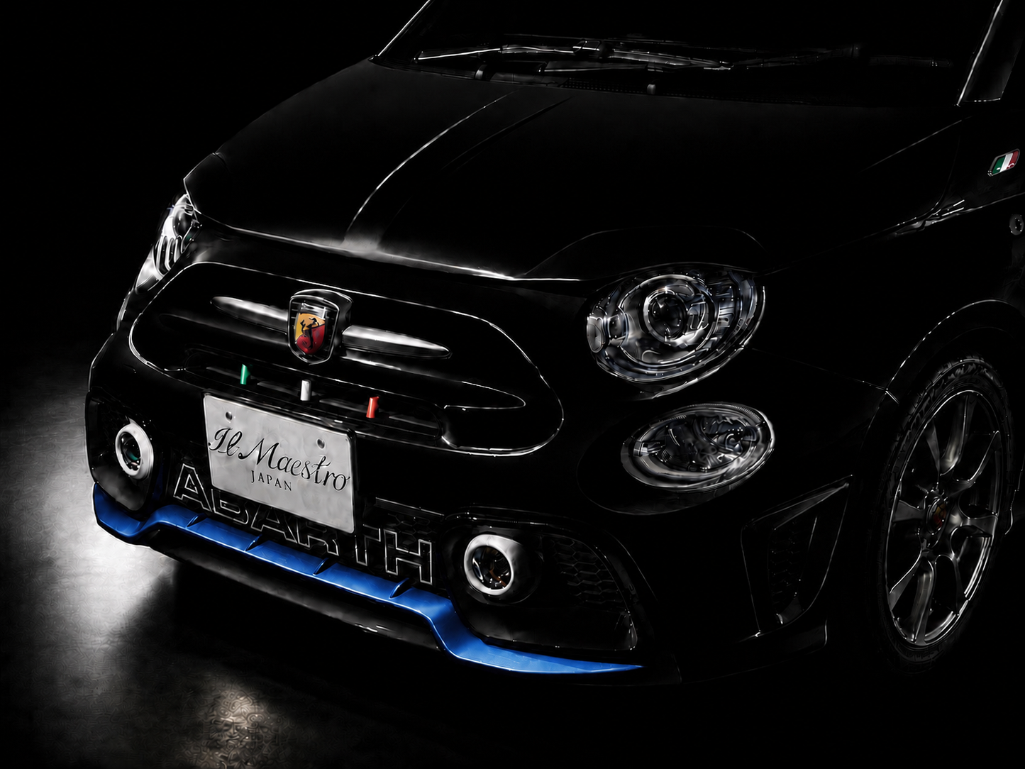 ABARTH500 フロントバンパーガーニッシュ　シリーズ4～