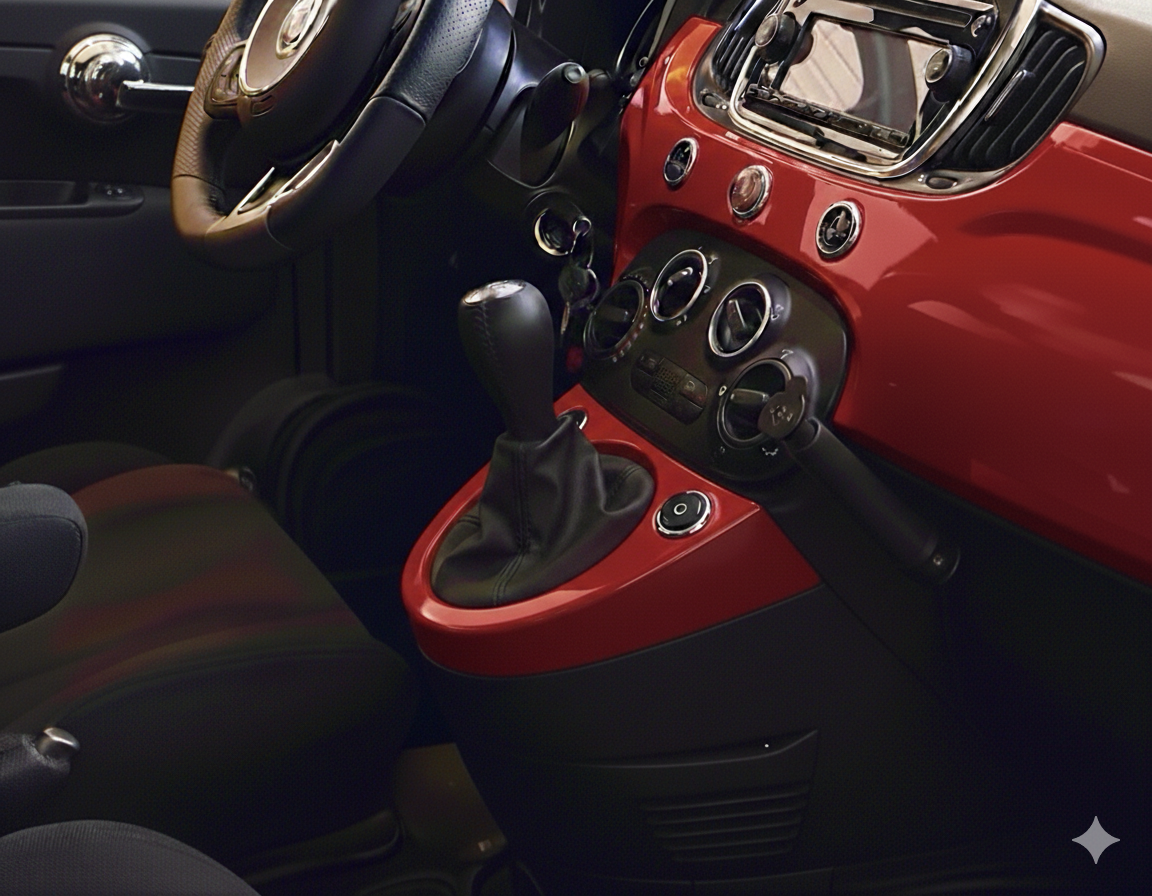 FIAT500　ABARTH500　シフトゲートパネル　シリーズ4～