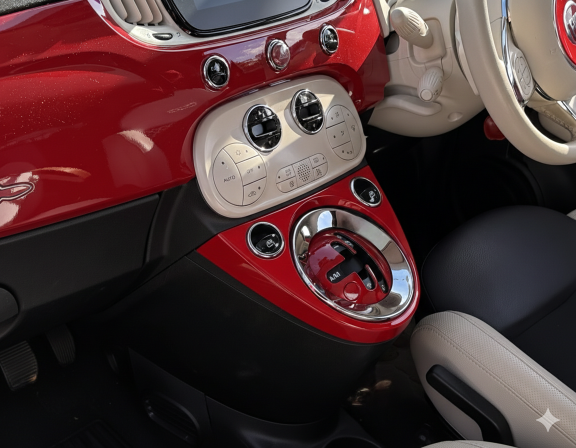 FIAT500　ABARTH500　シフトゲートパネル　シリーズ4～