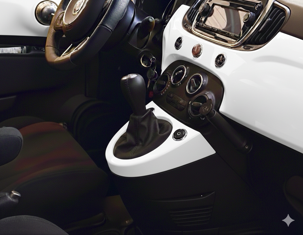 FIAT500　ABARTH500　シフトゲートパネル　シリーズ4～