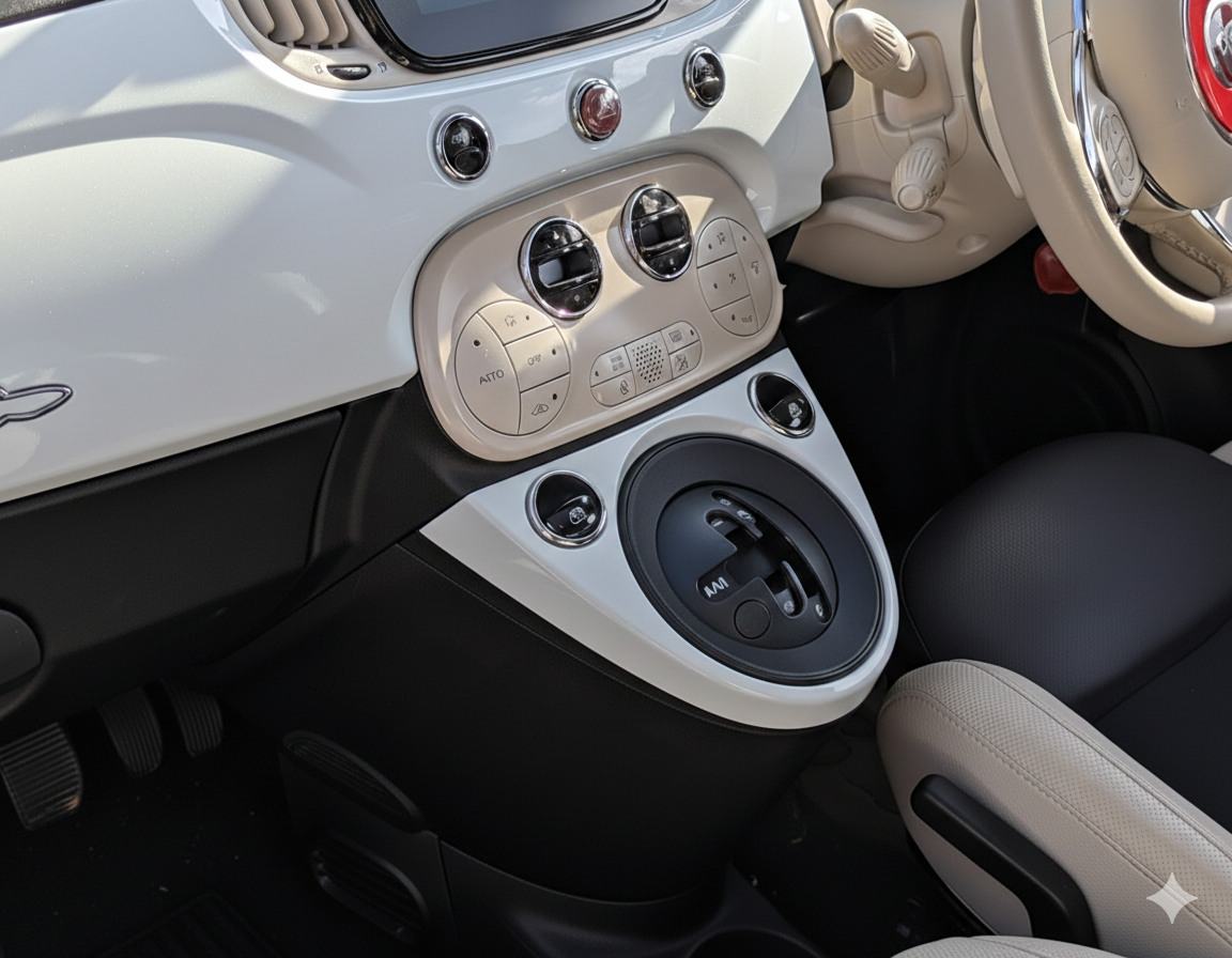 FIAT500　ABARTH500　シフトゲートパネル　シリーズ4～