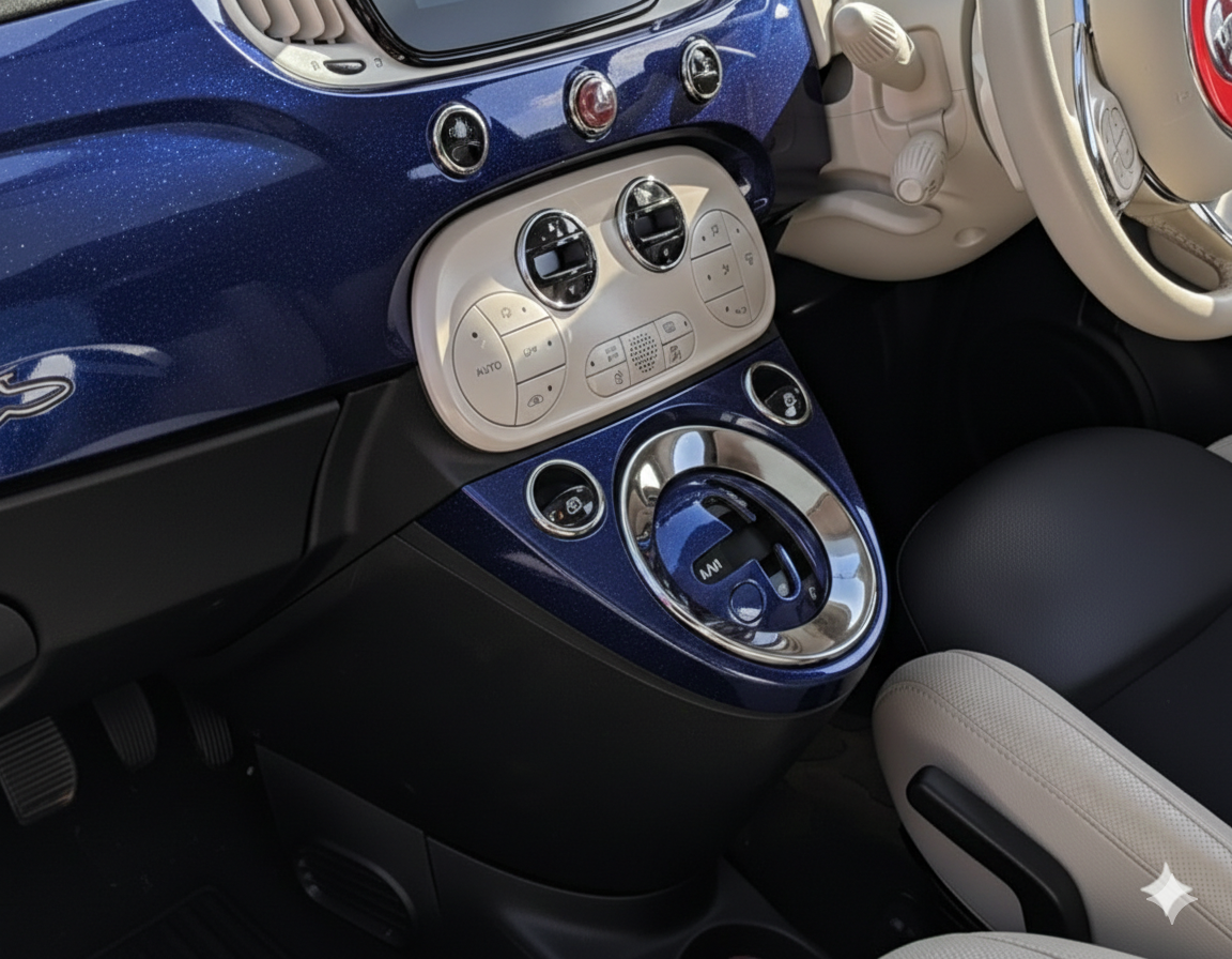 FIAT500　ABARTH500　シフトゲートパネル　シリーズ4～