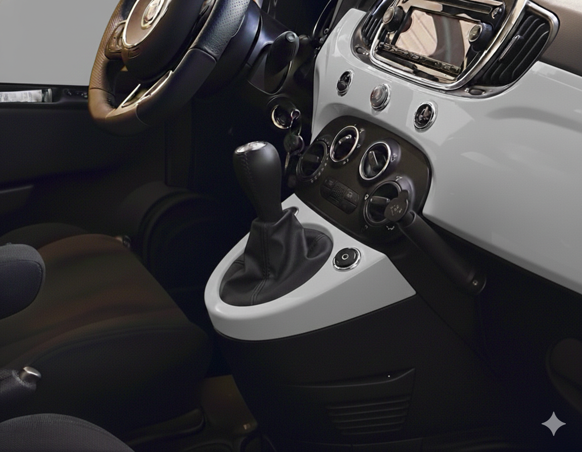 FIAT500　ABARTH500　シフトゲートパネル　シリーズ4～