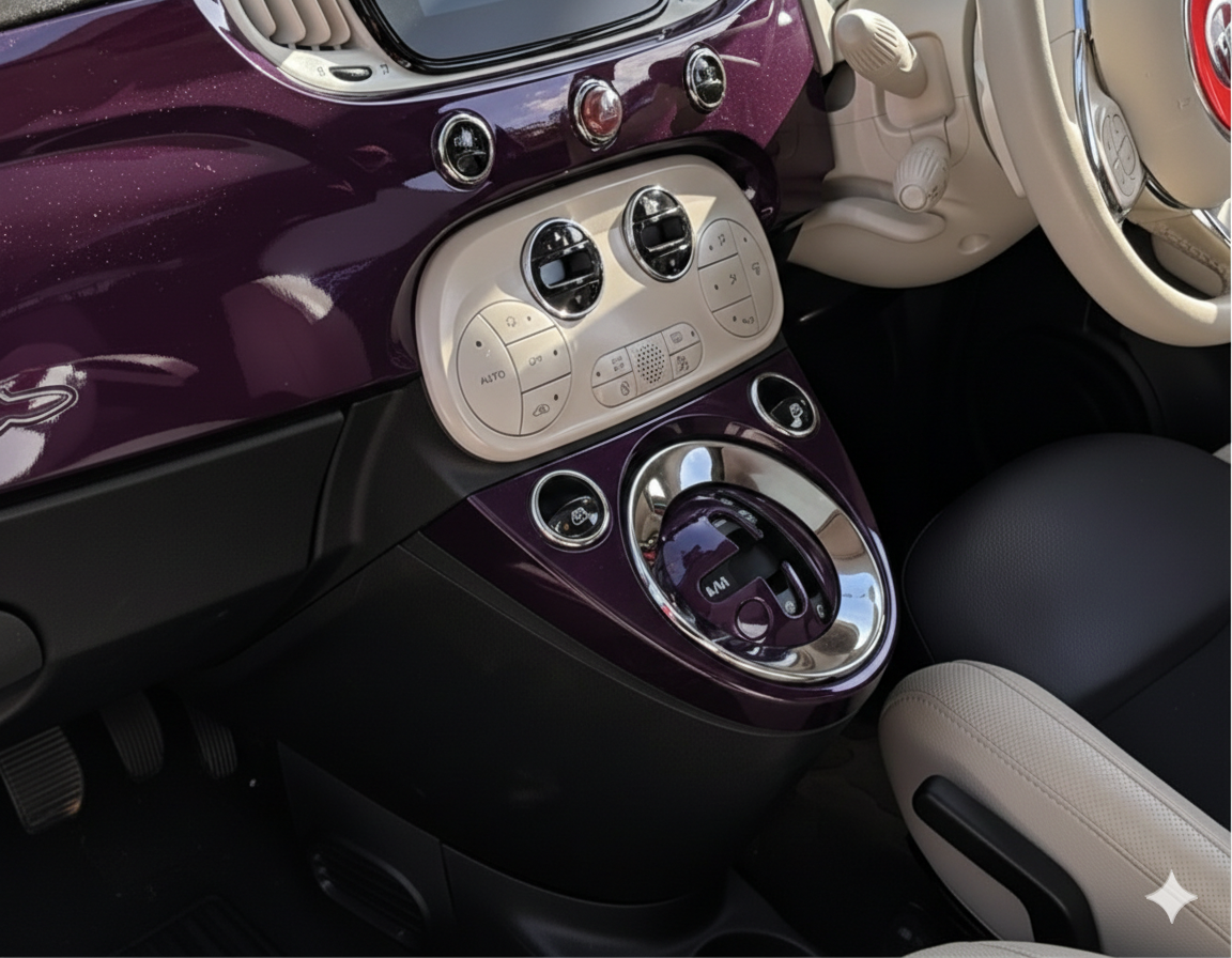 FIAT500　ABARTH500　シフトゲートパネル　シリーズ4～