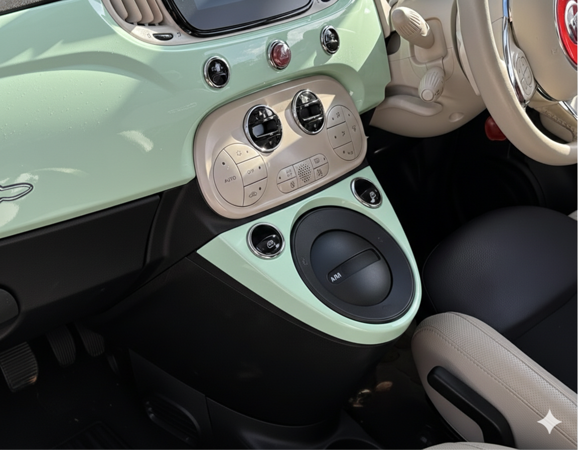 FIAT500　ABARTH500　シフトゲートパネル　シリーズ4～