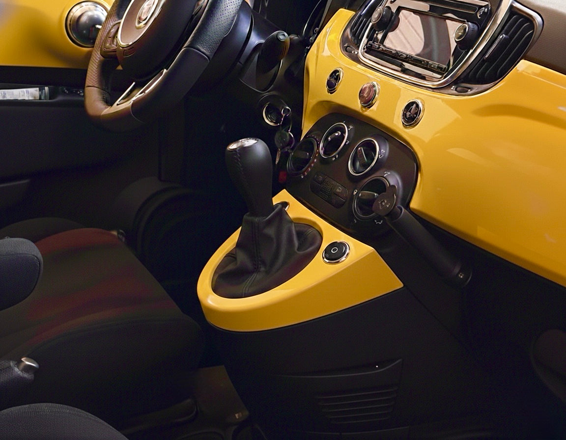 FIAT500　ABARTH500　シフトゲートパネル　シリーズ4～