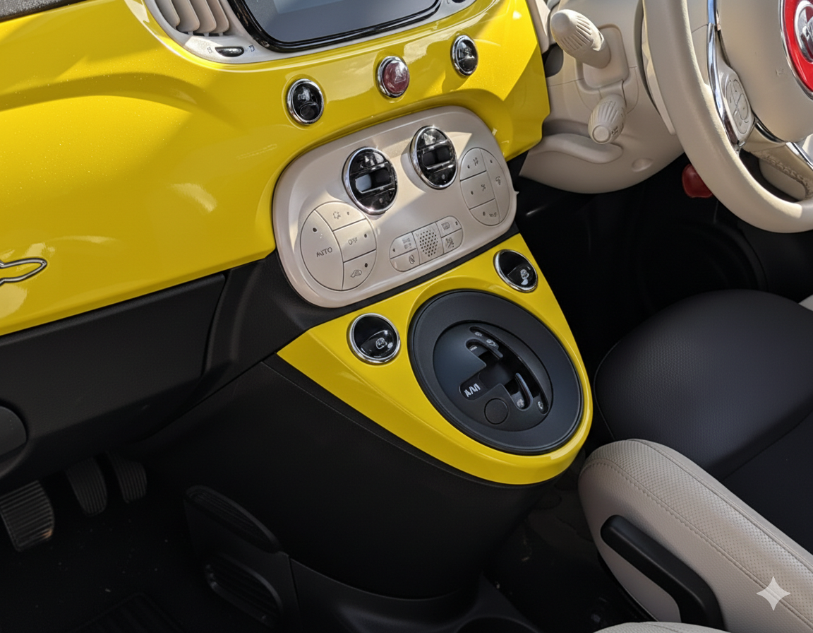 FIAT500　ABARTH500　シフトゲートパネル　シリーズ4～