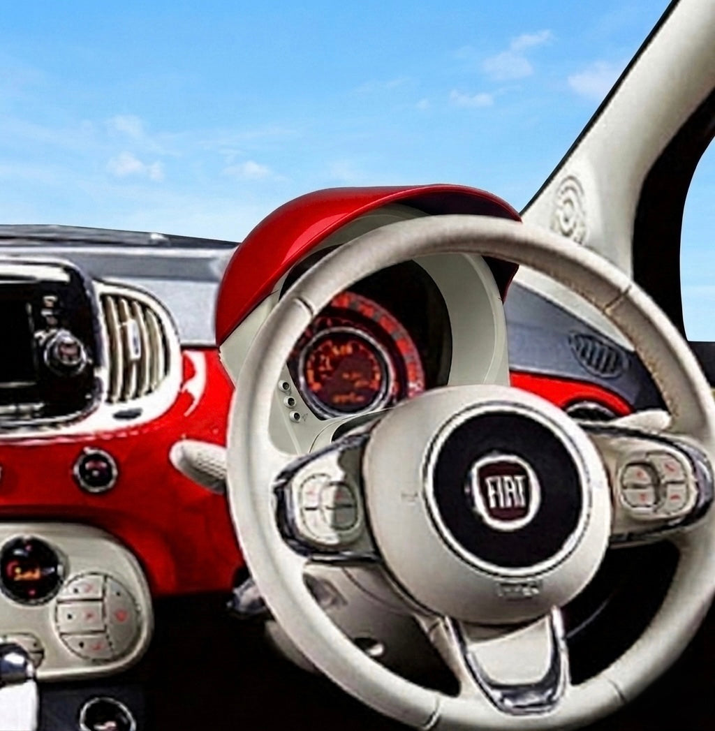 メーターバイザー　FIAT500 シリーズ～3　前期右ハンドル用