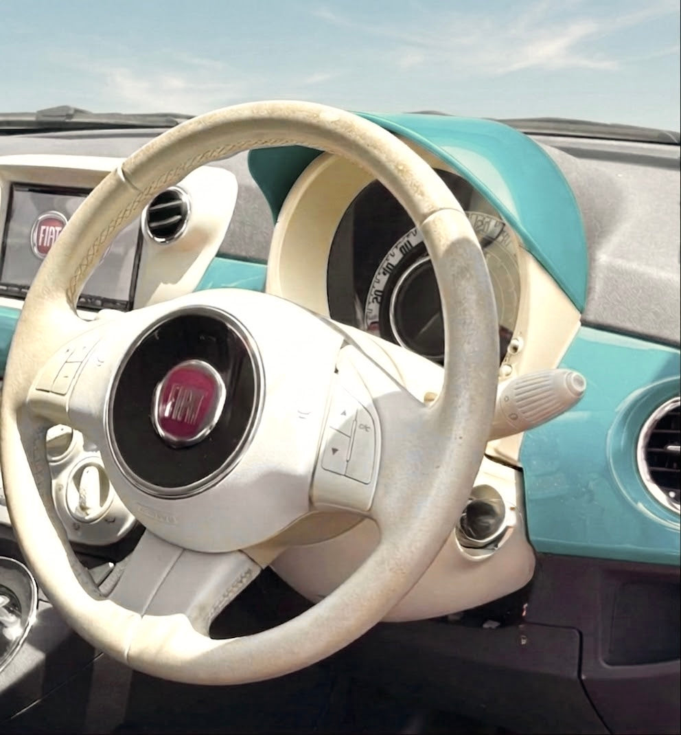 メーターバイザー　FIAT500 シリーズ～3　前期右ハンドル用