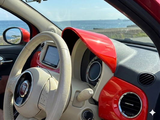 メーターバイザー　FIAT500 シリーズ～3　前期右ハンドル用