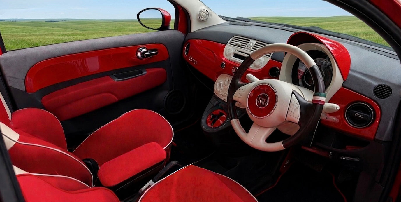 メーターバイザー　FIAT500 シリーズ～3　前期右ハンドル用