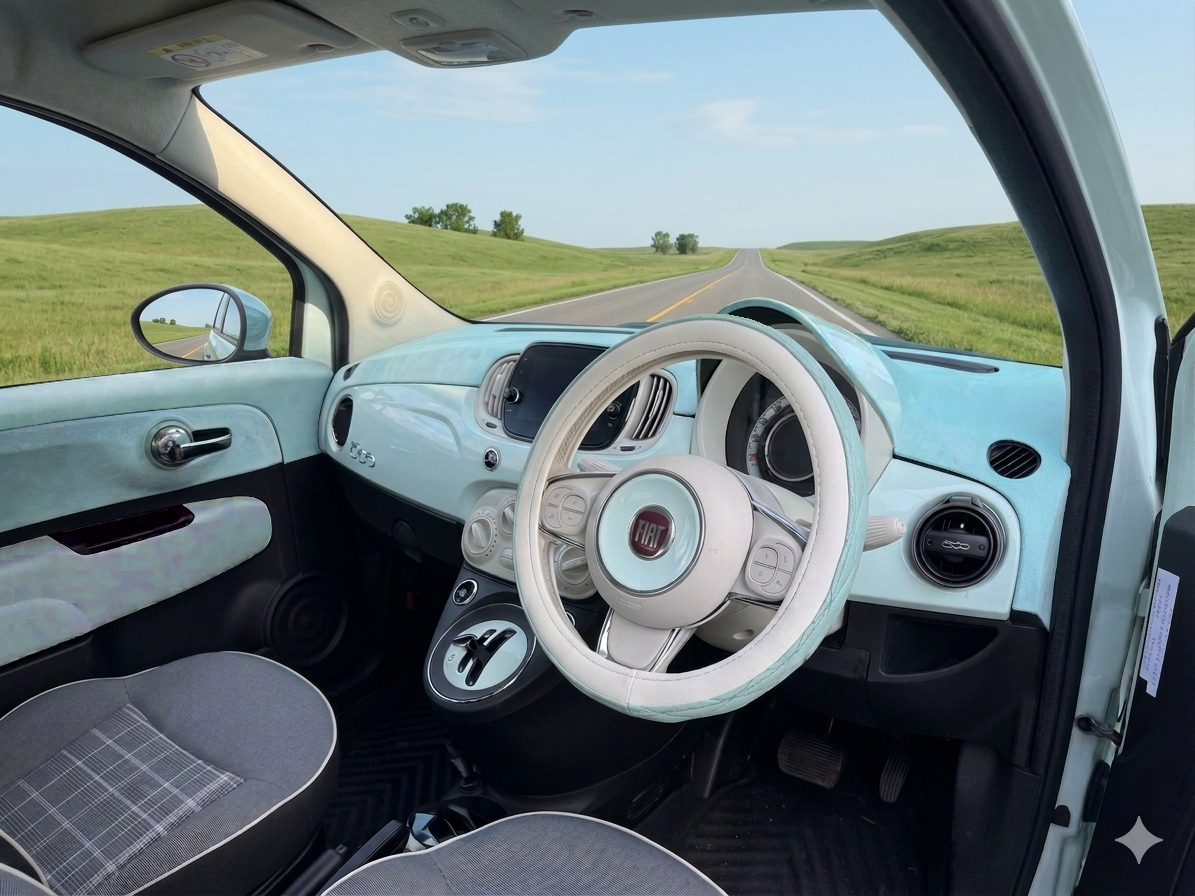 メーターバイザー　FIAT500 シリーズ～3　前期右ハンドル用