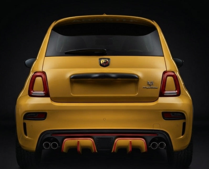 ABARTH500リアディフューザー用セパレートL/Rフィンパネルセット　シリーズ4～