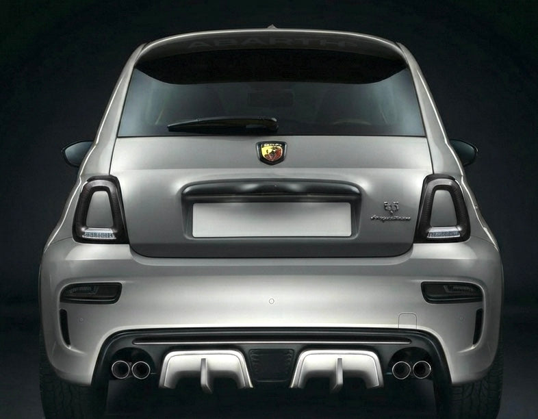 ABARTH500リアディフューザー用セパレートL/Rフィンパネルセット　シリーズ4～