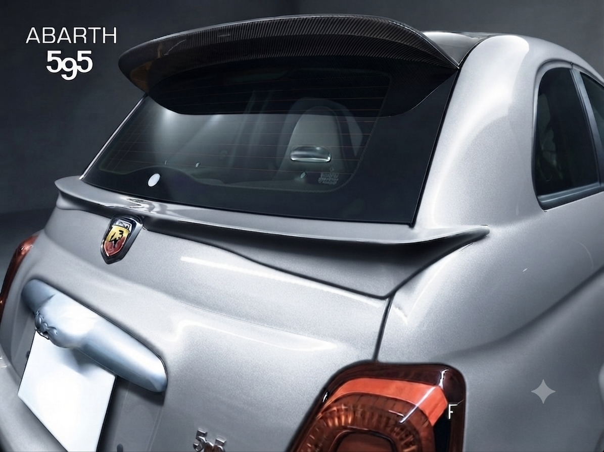 FIAT500　ABARTH500　リアゲートスポイラー　全シリーズ