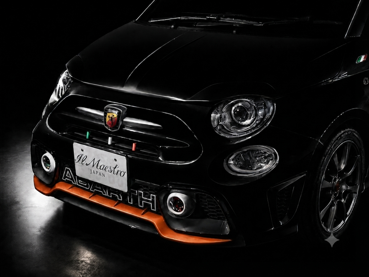 ABARTH500 フロントバンパーガーニッシュ　シリーズ4～