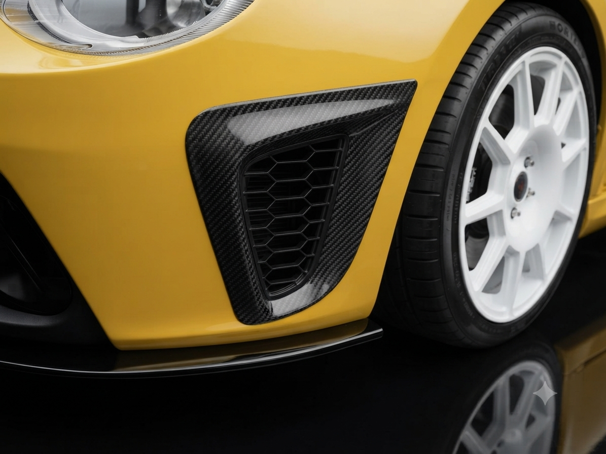 ABARTH500 サイドインタークーラーダクト　シリーズ4～