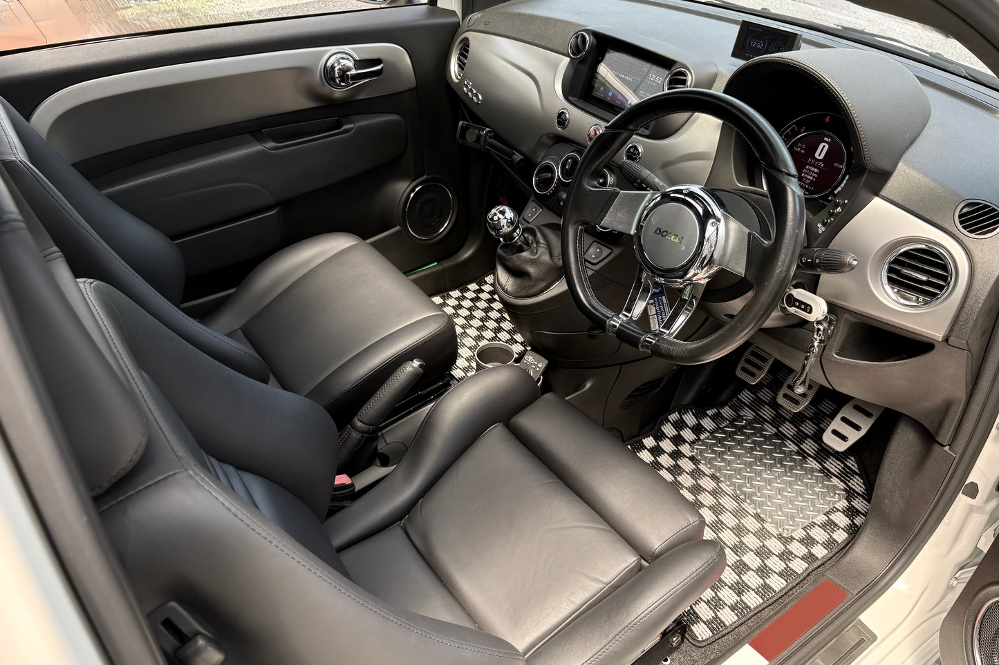 FIAT500　ABARTH500  　ドアパネルプレート　