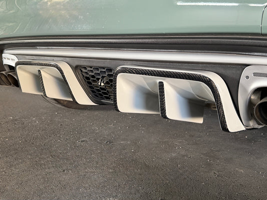 ABARTH500　リアディフューザー用セパレートL/Rフィンパネルセット　シリーズ4～