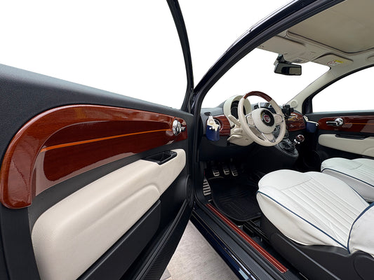 FIAT500　ABARTH500　ドアパネルプレート　ウッド調仕上げ